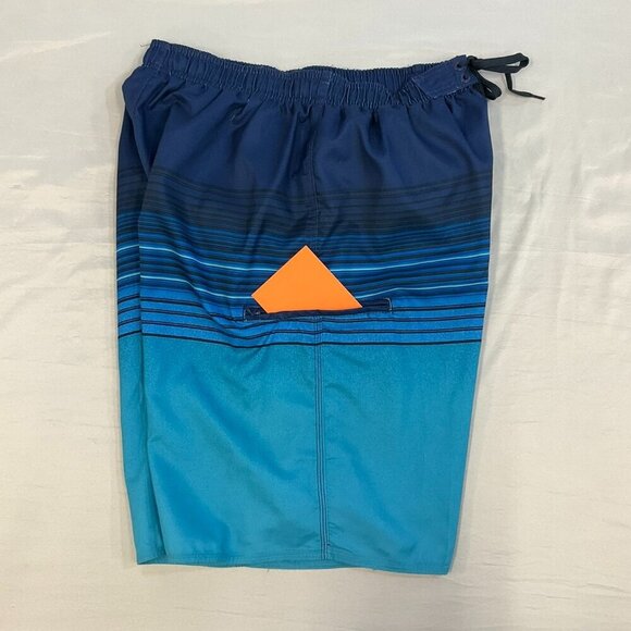 BURNSIDE Men's Size M Multi-Blue Colored Board Shorts Bathing Suit - Picture 9 of 9